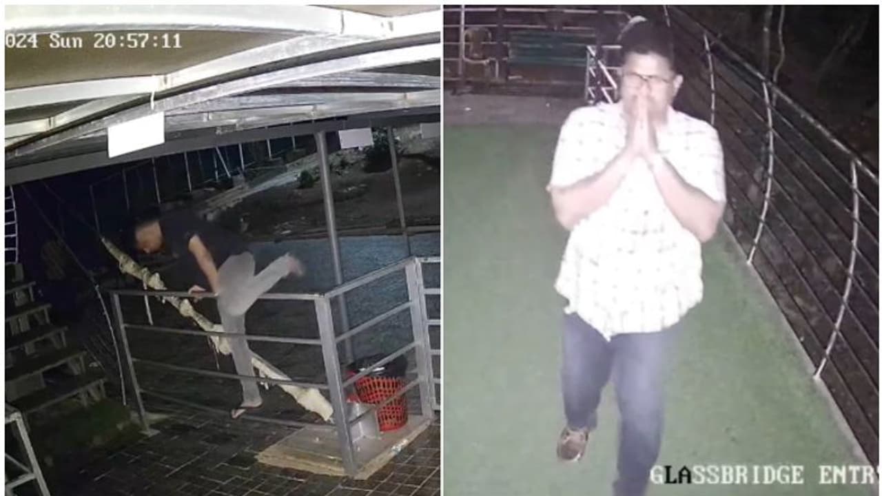 ചില്ല് പാലത്തിലെ ചെളി കണ്ടപ്പോൾ സംശയം; ക്യാമറ നോക്കി കൈക്കൂപ്പി പോകുന്ന യുവാവ്, സിസിടിവിയിൽ നടുക്കുന്ന കാഴ്ചകൾ ചില്ല് പാലത്തിലെ ചെളി കണ്ടപ്പോൾ സംശയം; ക്യാമറ നോക്കി കൈക്കൂപ്പി പോകുന്ന യുവാവ്, സിസിടിവിയിൽ നടുക്കുന്ന കാഴ്ചകൾ