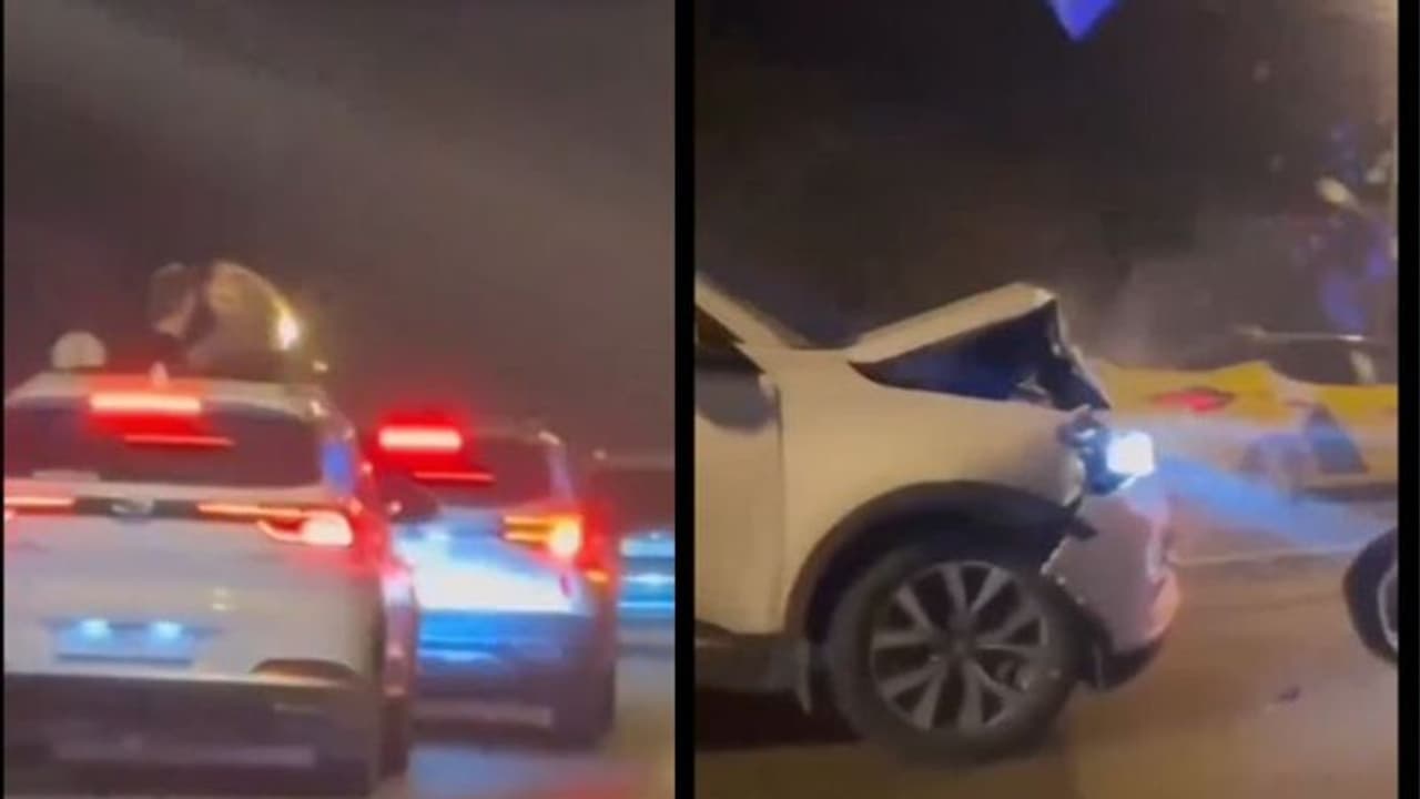 సన్ రూఫ్ తీసి కారులో ప్రయాణిస్తున్నారా? అయితే.. ఈ వీడియో తప్పక చూడాల్సిందే! సన్ రూఫ్ తీసి కారులో ప్రయాణిస్తున్నారా? అయితే.. ఈ వీడియో తప్పక చూడాల్సిందే!