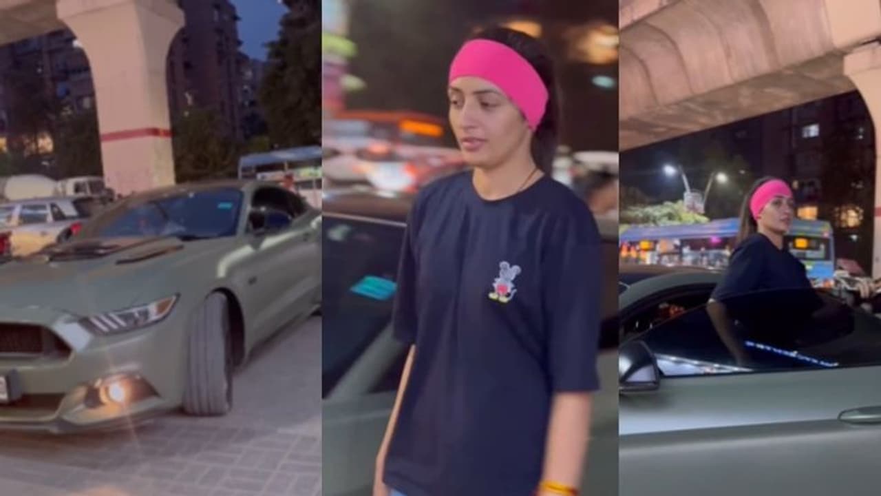 Delhi's 'Vada Pav girl' arrives in Ford Mustang to buy iPhone, hints at 'something big' (WATCH) Delhi's 'Vada Pav girl' arrives in Ford Mustang to buy iPhone, hints at 'something big' (WATCH)