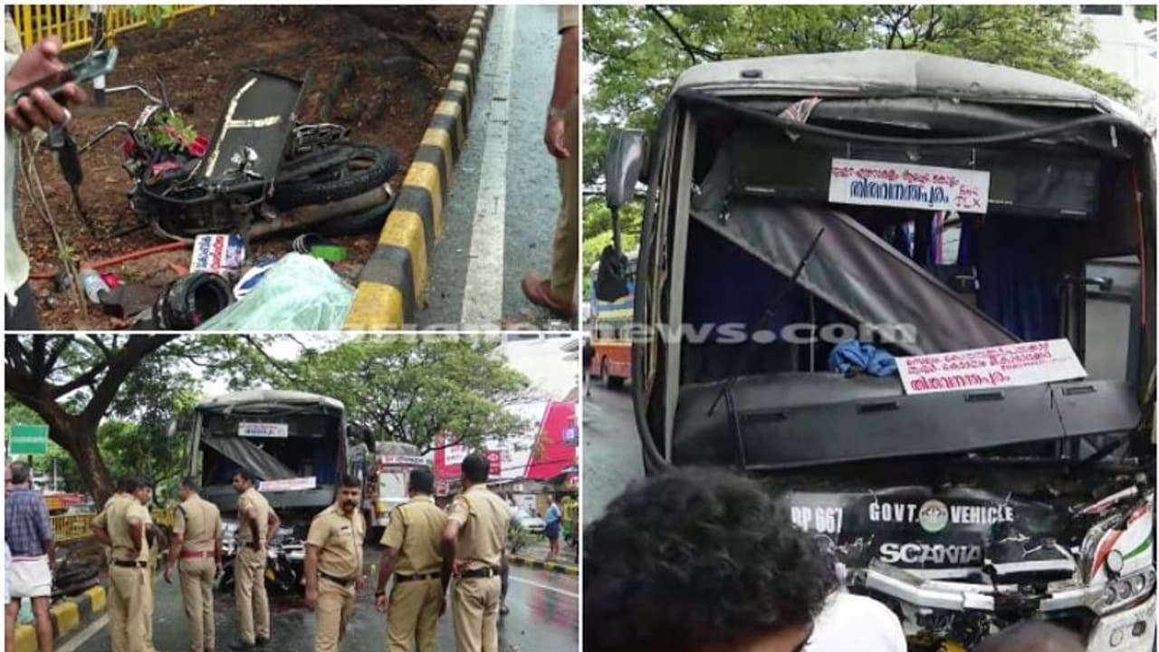 പാലാരിവട്ടത്ത് ബസുകൾക്കിടയിൽ ബൈക്ക് കുരുങ്ങി, യുവാക്കൾക്ക് ദാരുണാന്ത്യം; രണ്ട് പേരെയും തിരിച്ചറിഞ്ഞില്ല പാലാരിവട്ടത്ത് ബസുകൾക്കിടയിൽ ബൈക്ക് കുരുങ്ങി, യുവാക്കൾക്ക് ദാരുണാന്ത്യം; രണ്ട് പേരെയും തിരിച്ചറിഞ്ഞില്ല