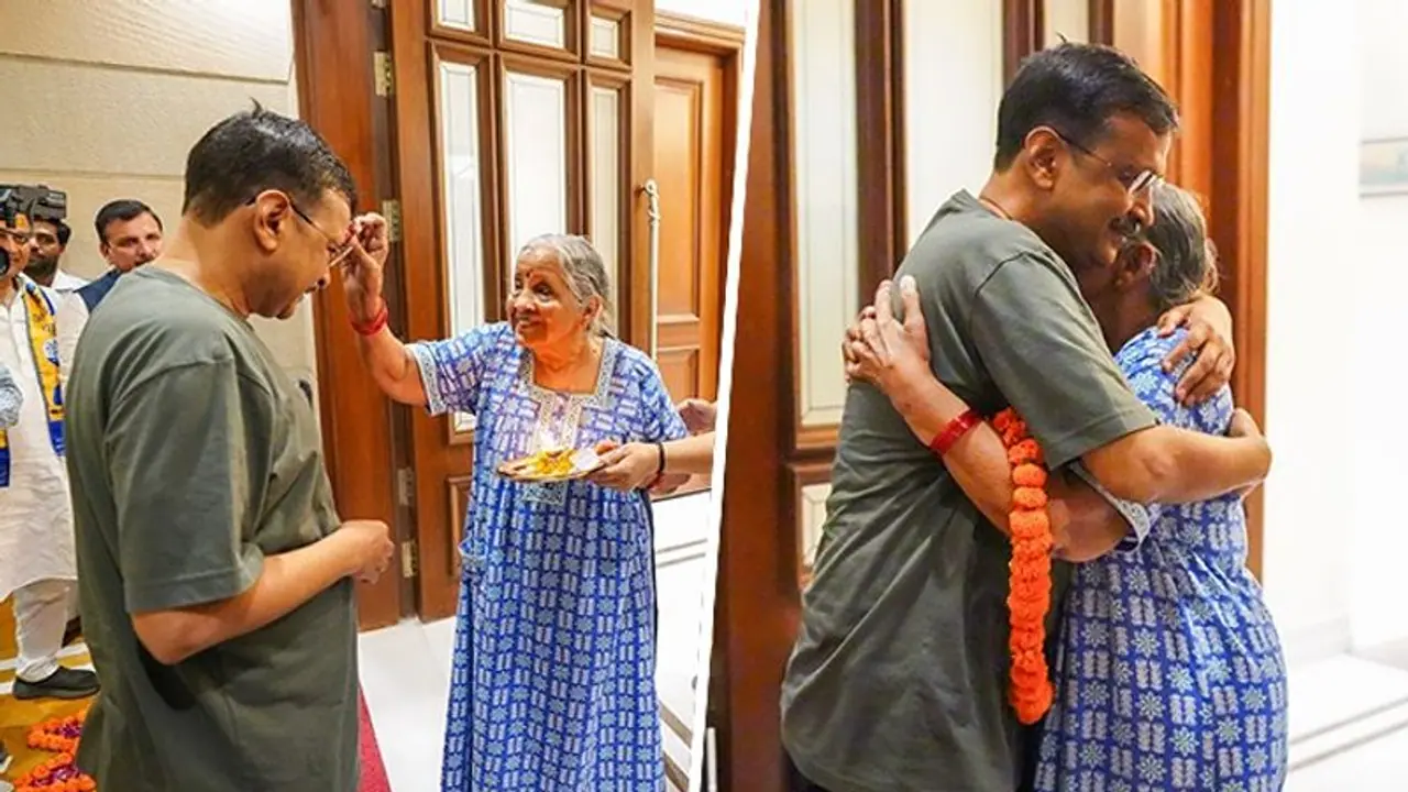 Arvind Kejriwal gets interim bail: Check out how AAP leader was welcomed by his family (WATCH)