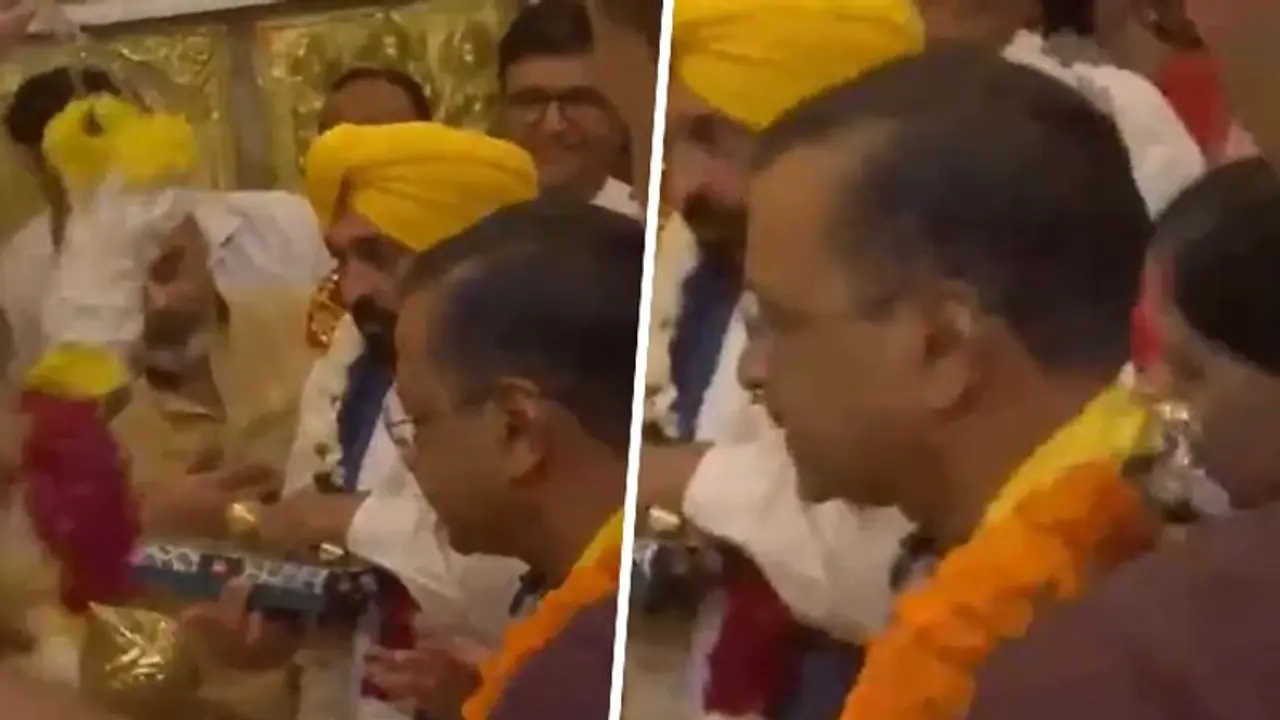 Arvind Kejriwal offers prayers at Delhi's Hanuman temple day after walking out of Tihar jail (WATCH)