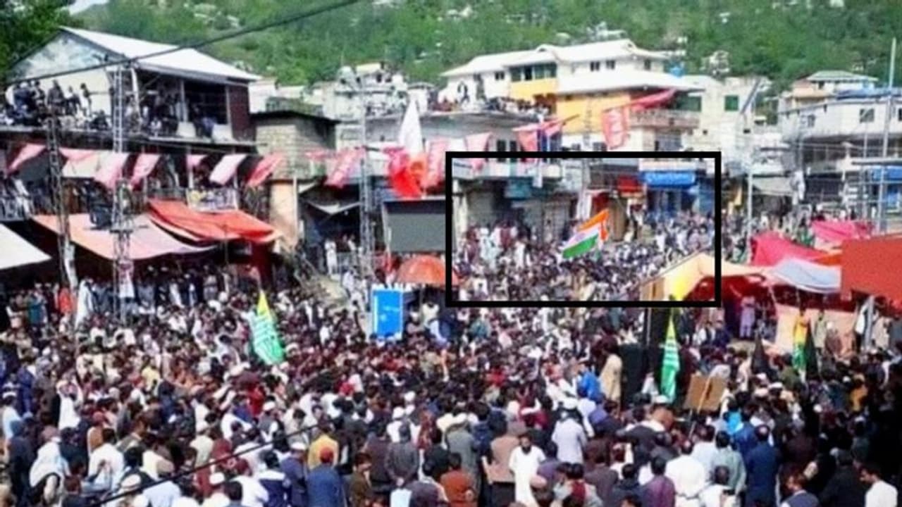 ಪಾಕಿಸ್ತಾನ ಆಕ್ರಮಿತ ಕಾಶ್ಮೀರದಲ್ಲಿ ಹಾರಿತು ತಿರಂಗ, ಪಾಕ್ ಸೇನೆ ಮೇಲೆ ಸ್ಥಳೀಯರ ದಾಳಿ!