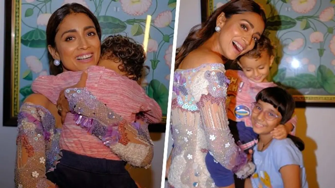 Shriya Saran shares adorable family picture with daughters and husband [PHOTOS]