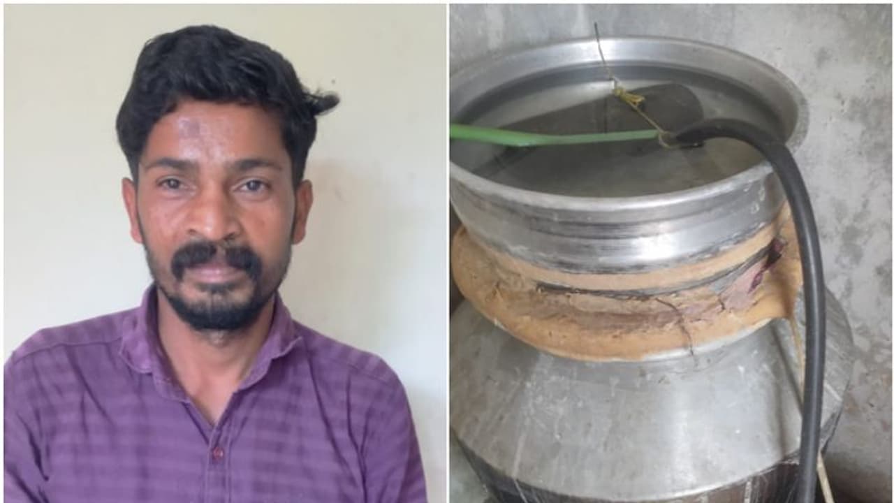 രഹസ്യ വിവരത്തിൻ്റെ അടിസ്ഥാനത്തിൽ ചേർത്തലയിൽ പരിശോധന, കയ്യോടെ ജോൺ ജോസ് പിടിയിൽ, കണ്ടെടുത്തത് 20 ലിറ്റർ ചാരായം രഹസ്യ വിവരത്തിൻ്റെ അടിസ്ഥാനത്തിൽ ചേർത്തലയിൽ പരിശോധന, കയ്യോടെ ജോൺ ജോസ് പിടിയിൽ, കണ്ടെടുത്തത് 20 ലിറ്റർ ചാരായം