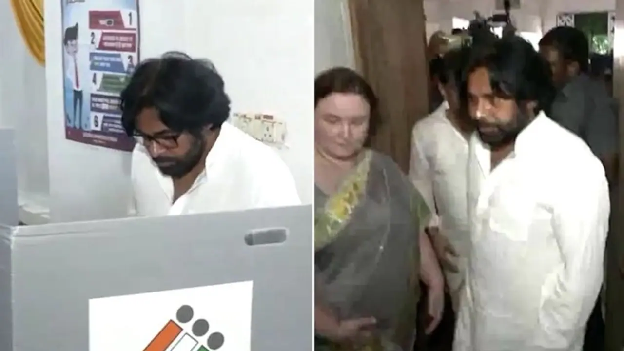 Lok Sabha Elections 2024: Pawan Kalyan casts his vote; videos from inside booth goes viral WATCH