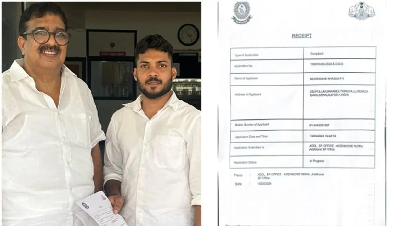 'കാഫിർ' സ്ക്രീൻഷോട്ട്; വടകര എസ്പിക്ക് പരാതി നൽകി ആരോപണ വിധേയനായ ഖാസിം, 'നിയമ പോരാട്ടം തുടരും' 'കാഫിർ' സ്ക്രീൻഷോട്ട്; വടകര എസ്പിക്ക് പരാതി നൽകി ആരോപണ വിധേയനായ ഖാസിം, 'നിയമ പോരാട്ടം തുടരും'