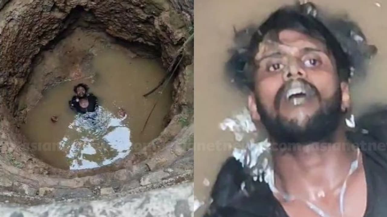 പൊലീസിനെ കണ്ട് ഭയന്നു, പിടിയിലാകാതിരിക്കാൻ ഇറങ്ങിയോടി; കൊലക്കേസ് പ്രതി കിണറ്റിൽ വീണു