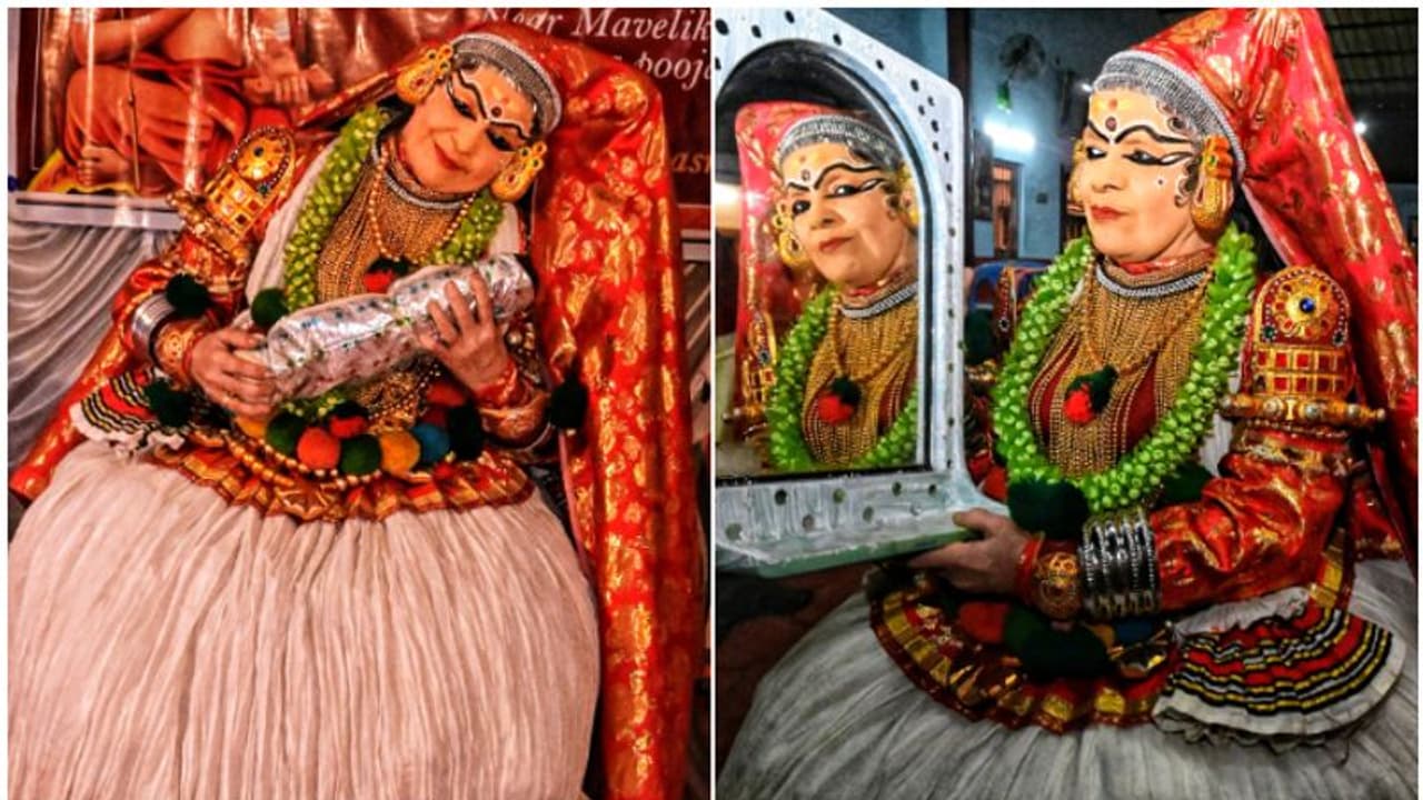 വേഷമഴിച്ചുവെച്ച് ആറുപതിറ്റാണ്ടുകൾ; വീണ്ടും കഥകളി അരങ്ങിലെത്തി ദേവയാനി ദേവി വേഷമഴിച്ചുവെച്ച് ആറുപതിറ്റാണ്ടുകൾ; വീണ്ടും കഥകളി അരങ്ങിലെത്തി ദേവയാനി ദേവി