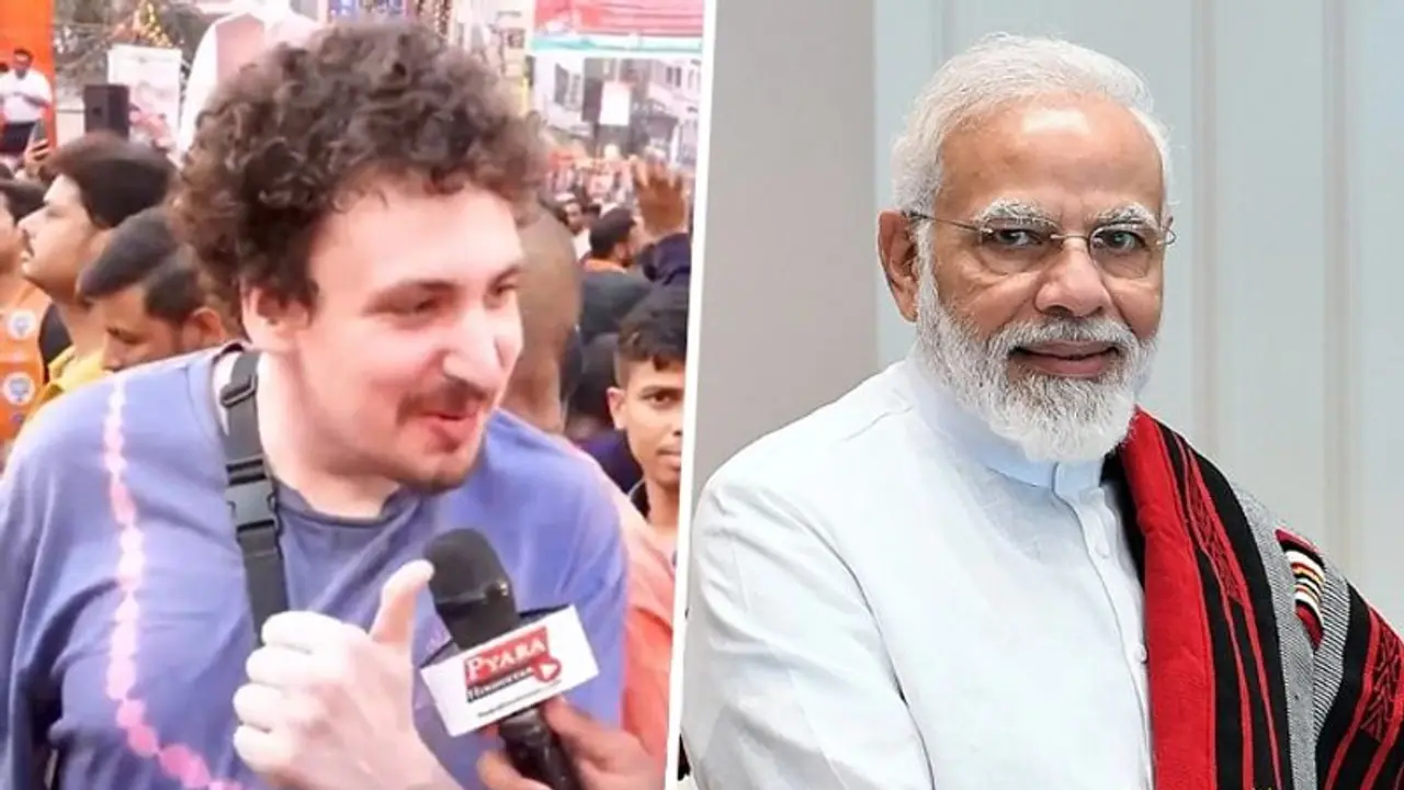 'Modi has made India strong on international stage': Foreign tourist lauding PM in Varanasi goes viral (WATCH)