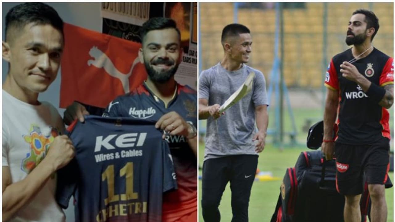 എന്റെ സഹോദരന്! സുനില് ഛേത്രിയെ ചേര്ത്തുപിടിച്ച് വിരാട് കോലി; ആശംസകളുമായി ചെന്നൈ സൂപ്പര് കിംഗ്സും എന്റെ സഹോദരന്! സുനില് ഛേത്രിയെ ചേര്ത്തുപിടിച്ച് വിരാട് കോലി; ആശംസകളുമായി ചെന്നൈ സൂപ്പര് കിംഗ്സും