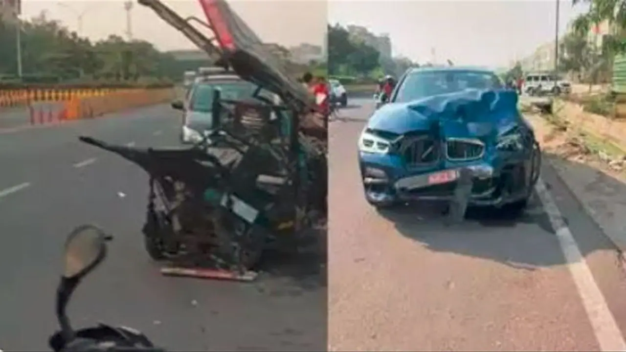 ಇ ರಿಕ್ಷಾಗೆ ಹಿಂಬದಿಯಿಂದ ಡಿಕ್ಕಿ ಹೊಡೆದ BMW ಕಾರು: ಸ್ಟಾಪ್ ನರ್ಸ್‌ ಸೇರಿ ಇಬ್ಬರು ಸಾವು