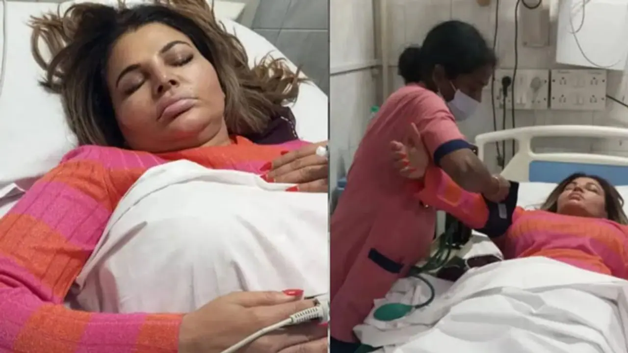 Rakhi Sawant's hospital video LEAKED; TV star cries in pain ahead of her tumour surgery in uterus (WATCH)