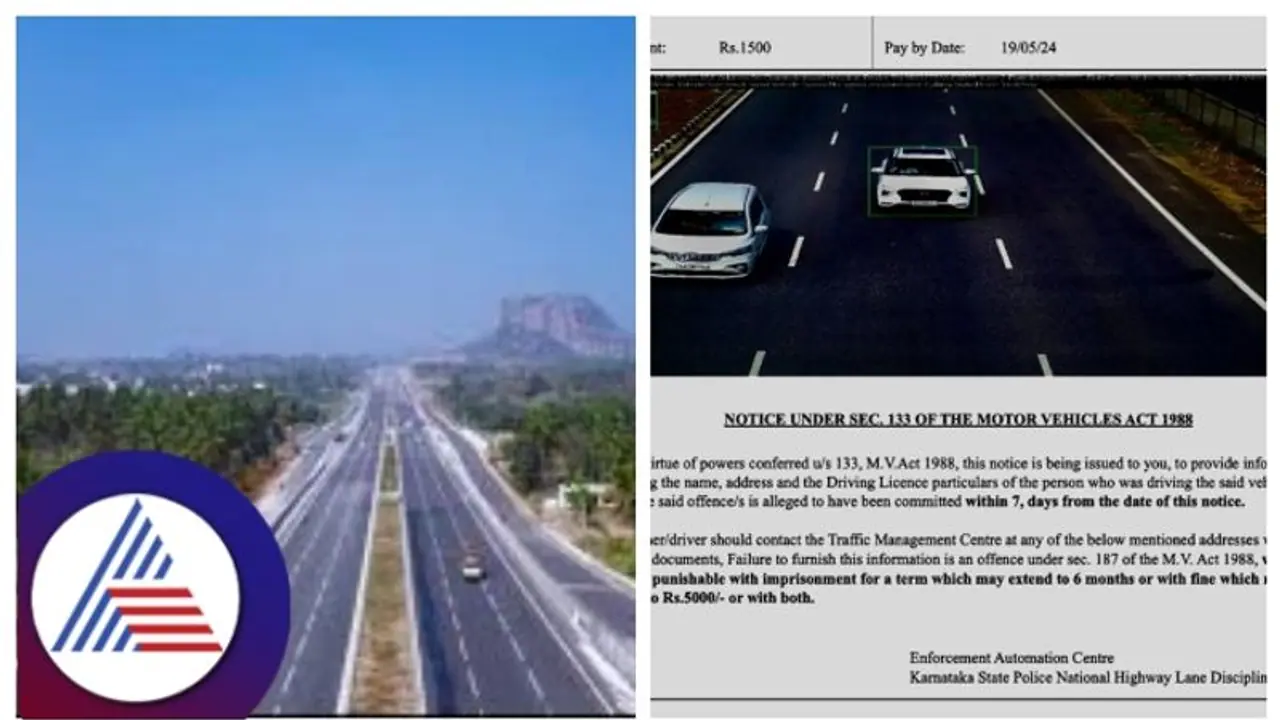 AI cameras capture over 12,000 traffic violations on Bengaluru Mysuru expressway within 16 days
