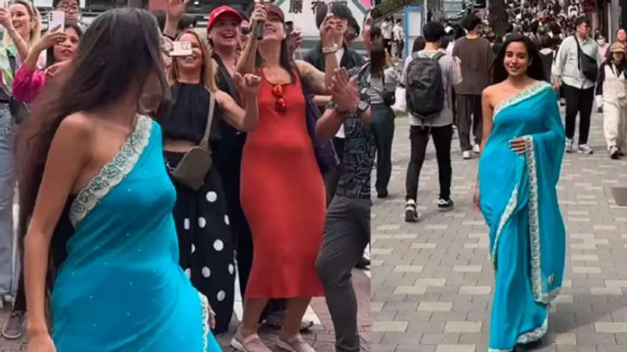 ಜಪಾನ್‌ ಬೀದಿಯಲ್ಲಿ ಸೀರೆಯುಟ್ಟು ಓಡಾಡಿದ ಯುವತಿ, ಅಬ್ಬಬ್ಬಾ ಜನರ ರಿಯಾಕ್ಷನ್‌ ಹೇಗಿತ್ತು ನೋಡಿ!