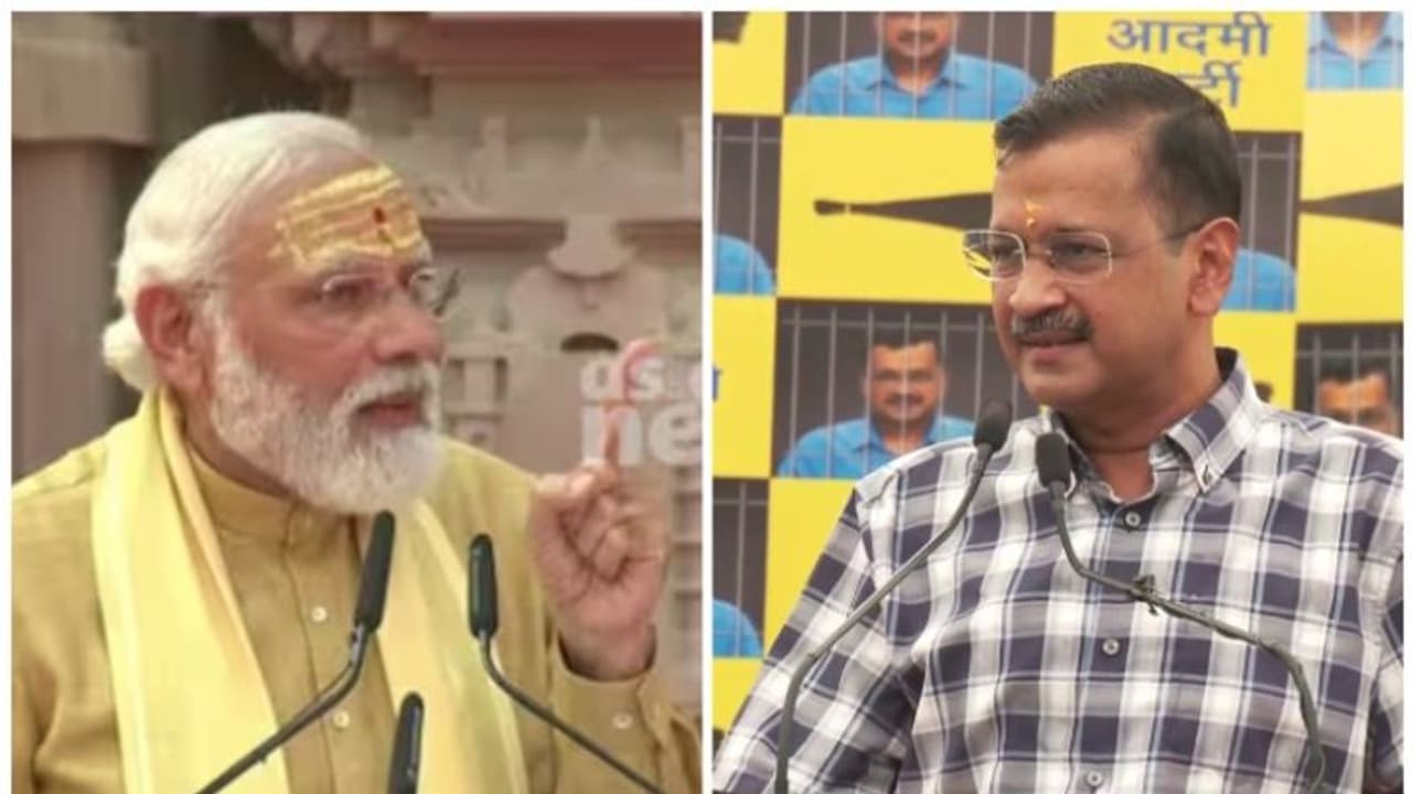 'അഴിമതിക്കെതിരെ പോരാടിയവർ ഇപ്പോൾ അഴിമതിക്കേസിൽ പ്രതി': കെജ്രിവാളിനെതിരെ മോദി 'അഴിമതിക്കെതിരെ പോരാടിയവർ ഇപ്പോൾ അഴിമതിക്കേസിൽ പ്രതി': കെജ്രിവാളിനെതിരെ മോദി