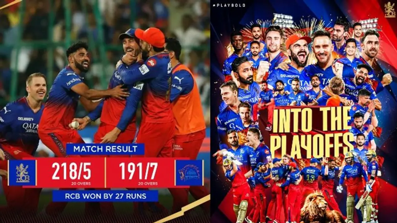 '18 forever': Fans rejoice as RCB maintains undefeated record on May 18 with playoffs securing win over CSK