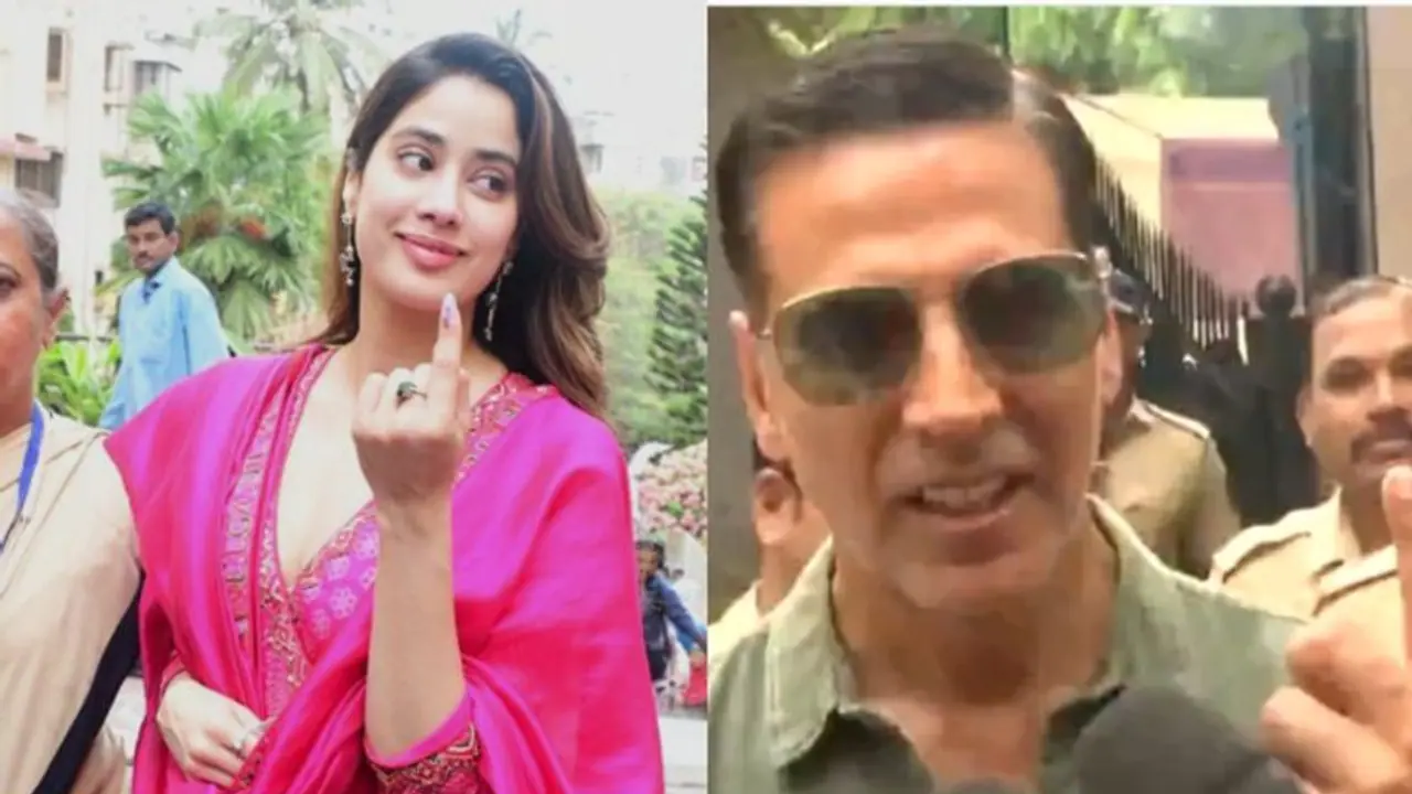 Lok Sabha Elections 2024: Akshay Kumar, Farhan Akhtar, Janhvi Kapoor, Rajkumar Rao and others cast vote