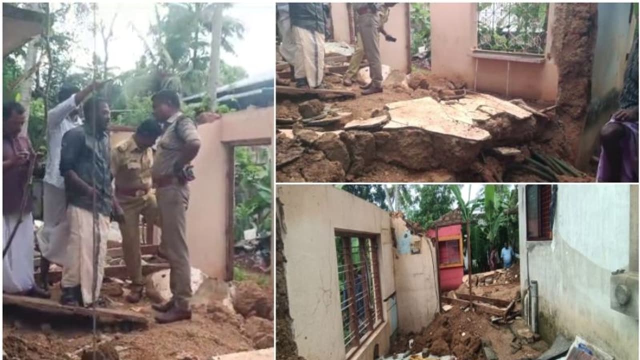 മഴയില്‍ കുതിര്‍ന്ന് വീടിന്‍റെ ഒരു ഭാഗം ഇടിഞ്ഞുവീണു; വീട്ടമ്മയ്ക്ക് ദാരുണാന്ത്യം
