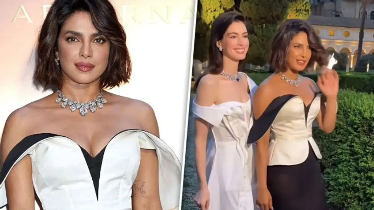 Priyanka Chopra poses with Anne Hathway in Rome; turns head in new short hairdo [PHOTOS]