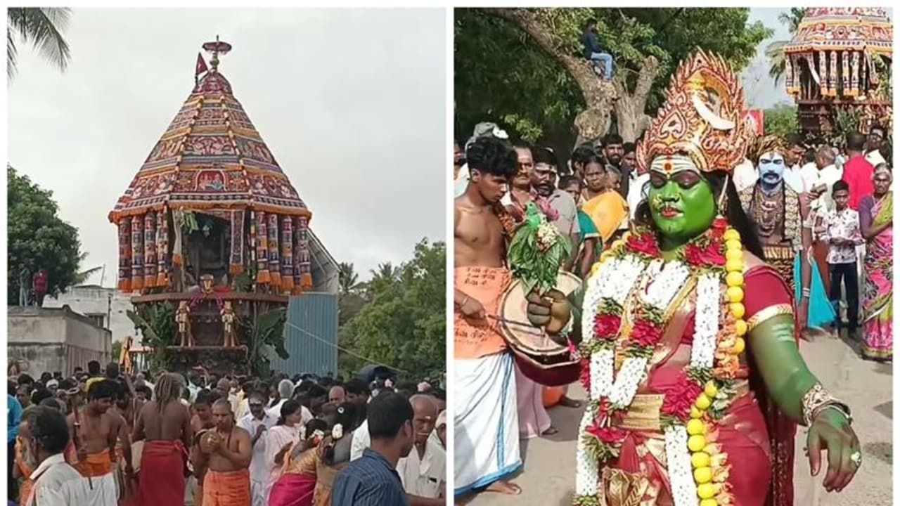 2000 ஆண்டுகள் பழமை வாய்ந்த மாஷாபுரீஸ்வரர் ஆலய தேர் திருவிழா; சிவதாண்டவம் ஆடி பக்தர்கள் உற்சாகம் 2000 ஆண்டுகள் பழமை வாய்ந்த மாஷாபுரீஸ்வரர் ஆலய தேர் திருவிழா; சிவதாண்டவம் ஆடி பக்தர்கள் உற்சாகம்