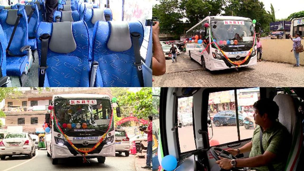 പുഷ്ബാക്ക് സീറ്റ്, എസി; സൂപ്പർ ഫാസ്റ്റ് ബസ്സുമായി കെഎസ്ആര്‍ടിസി, പരീക്ഷണ ഓട്ടത്തില്‍ ഡ്രൈവറായി മന്ത്രി