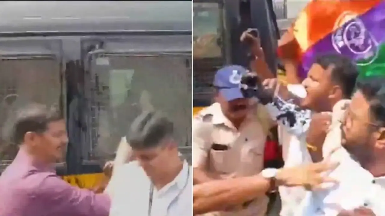 Pune Porsche accident: After ink attack, builder Vishal Agarwal sent to police custody till May 24 (WATCH) Pune Porsche accident: After ink attack, builder Vishal Agarwal sent to police custody till May 24 (WATCH)