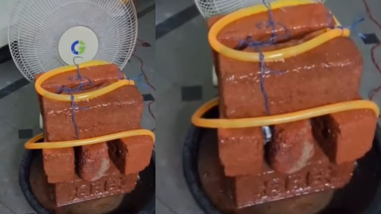  Rajasthani Man's DIY Air Conditioner Made from Table Fan and Bricks Impresses Internet [WATCH]
