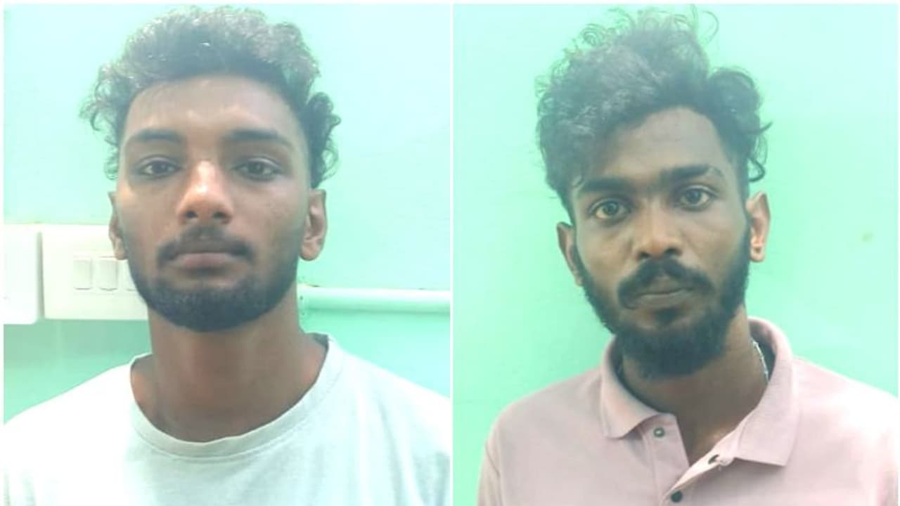 'കാപ്പ ഉത്തരവുകള് ലംഘിച്ച് ജില്ലയില് പ്രവേശിച്ചു, കറങ്ങി നടന്നു'; രണ്ടു പേരെയും പിടികൂടി പൊലീസ് 'കാപ്പ ഉത്തരവുകള് ലംഘിച്ച് ജില്ലയില് പ്രവേശിച്ചു, കറങ്ങി നടന്നു'; രണ്ടു പേരെയും പിടികൂടി പൊലീസ്