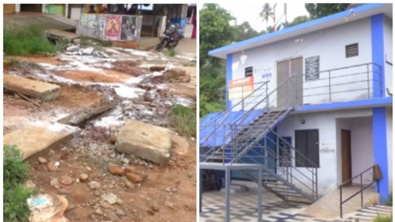 19 ലക്ഷം മുടക്കി 6 മാസം മുമ്പ് നിർമാണം; സെപ്റ്റിക് ടാങ്ക് പൊട്ടിയൊലിച്ച് മൂക്കുപൊത്താതെ നടക്കാനാവുന്നില്ല 19 ലക്ഷം മുടക്കി 6 മാസം മുമ്പ് നിർമാണം; സെപ്റ്റിക് ടാങ്ക് പൊട്ടിയൊലിച്ച് മൂക്കുപൊത്താതെ നടക്കാനാവുന്നില്ല