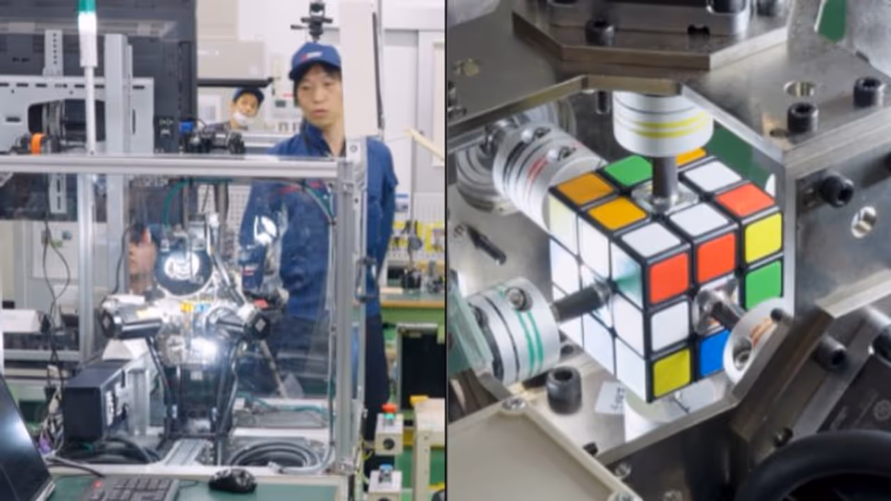 Video: Robot sets world record by solving Rubik's cube in less than a second; Internet reacts
