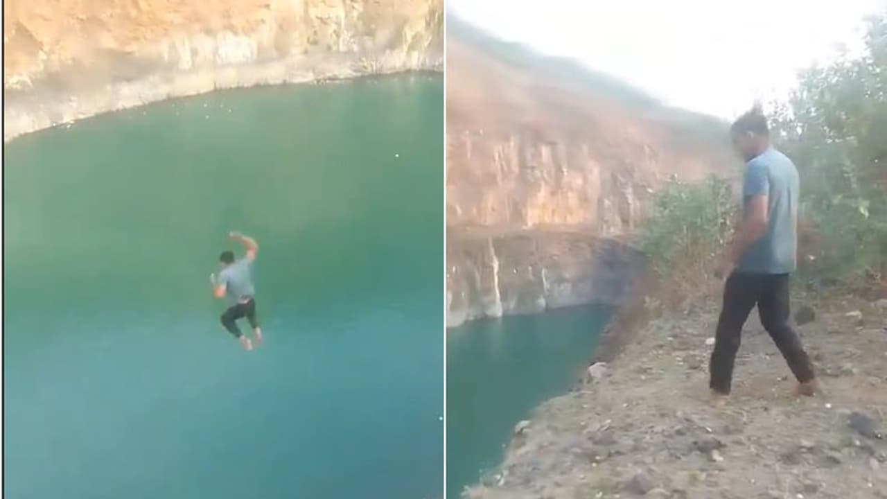 ರೀಲ್ಸ್ಗಾಗಿ 100 ಅಡಿ ಎತ್ತರದಿಂದ ಕೆರೆ ಹಾಕಿದ 18ರ ಯುವಕ, ಲೈಕ್ಸ್ ನೋಡಲು ಆತನೇ ಇಲ್ಲ! ರೀಲ್ಸ್ಗಾಗಿ 100 ಅಡಿ ಎತ್ತರದಿಂದ ಕೆರೆ ಹಾಕಿದ 18ರ ಯುವಕ, ಲೈಕ್ಸ್ ನೋಡಲು ಆತನೇ ಇಲ್ಲ!