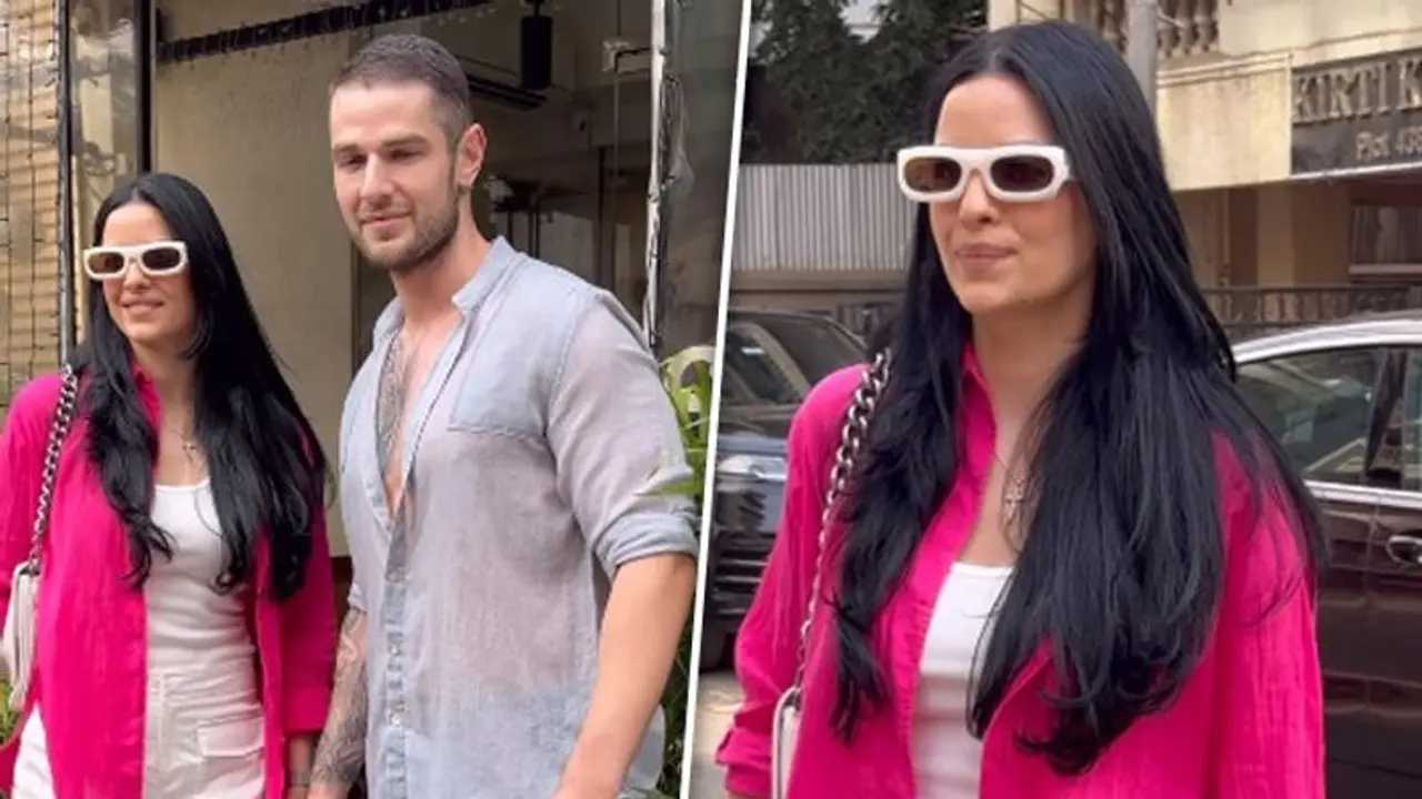 Hardik Pandya's wife Natasa Stankovic spotted with Disha Patani's rumoured boyfriend; watch video 