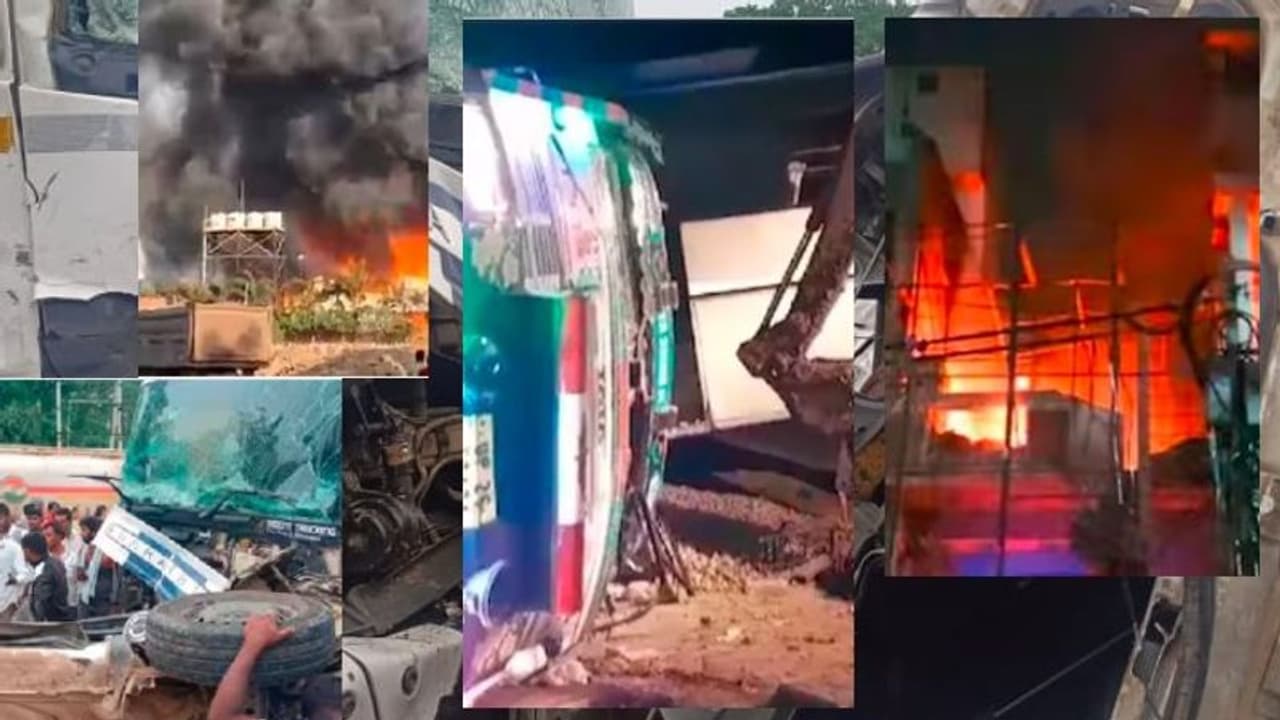 ಕರಾಳ ವೀಕೆಂಡ್: ಸಾಲು ಸಾಲು ಅನಾಹುತ, ಅಪಘಾತ : ಬಸ್‌ಗೆ ಟ್ರಕ್ ಡಿಕ್ಕಿ : 11 ಯಾತ್ರಾರ್ಥಿಗಳ ಸಾವು