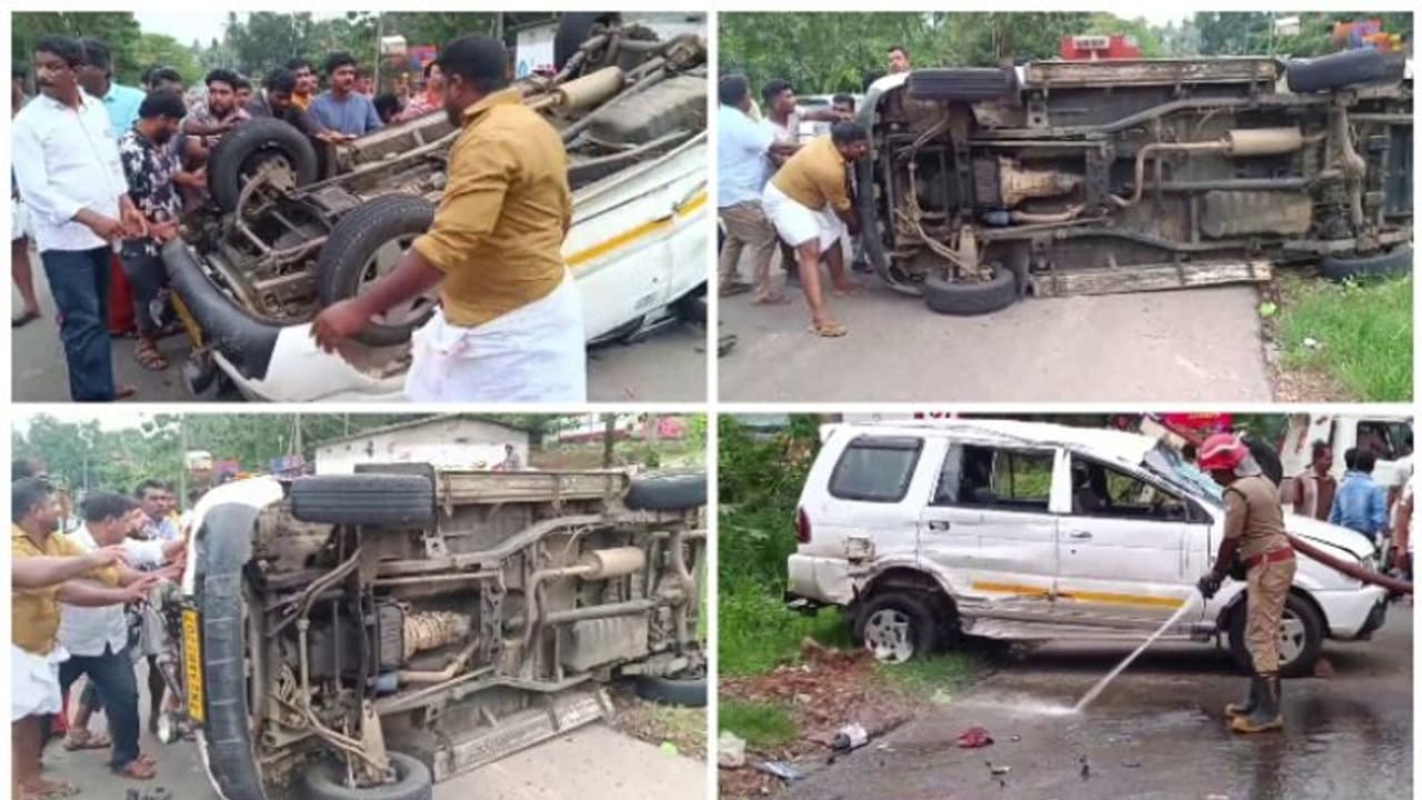 ചടയമംഗലത്ത് കാറപകടം: തമിഴ്നാട് സ്വദേശികളുടെ വാഹനം തലകീഴായി മറിഞ്ഞു; ഗുരുതരപരിക്കേറ്റ യുവതി ആശുപത്രിയിൽ ചടയമംഗലത്ത് കാറപകടം: തമിഴ്നാട് സ്വദേശികളുടെ വാഹനം തലകീഴായി മറിഞ്ഞു; ഗുരുതരപരിക്കേറ്റ യുവതി ആശുപത്രിയിൽ
