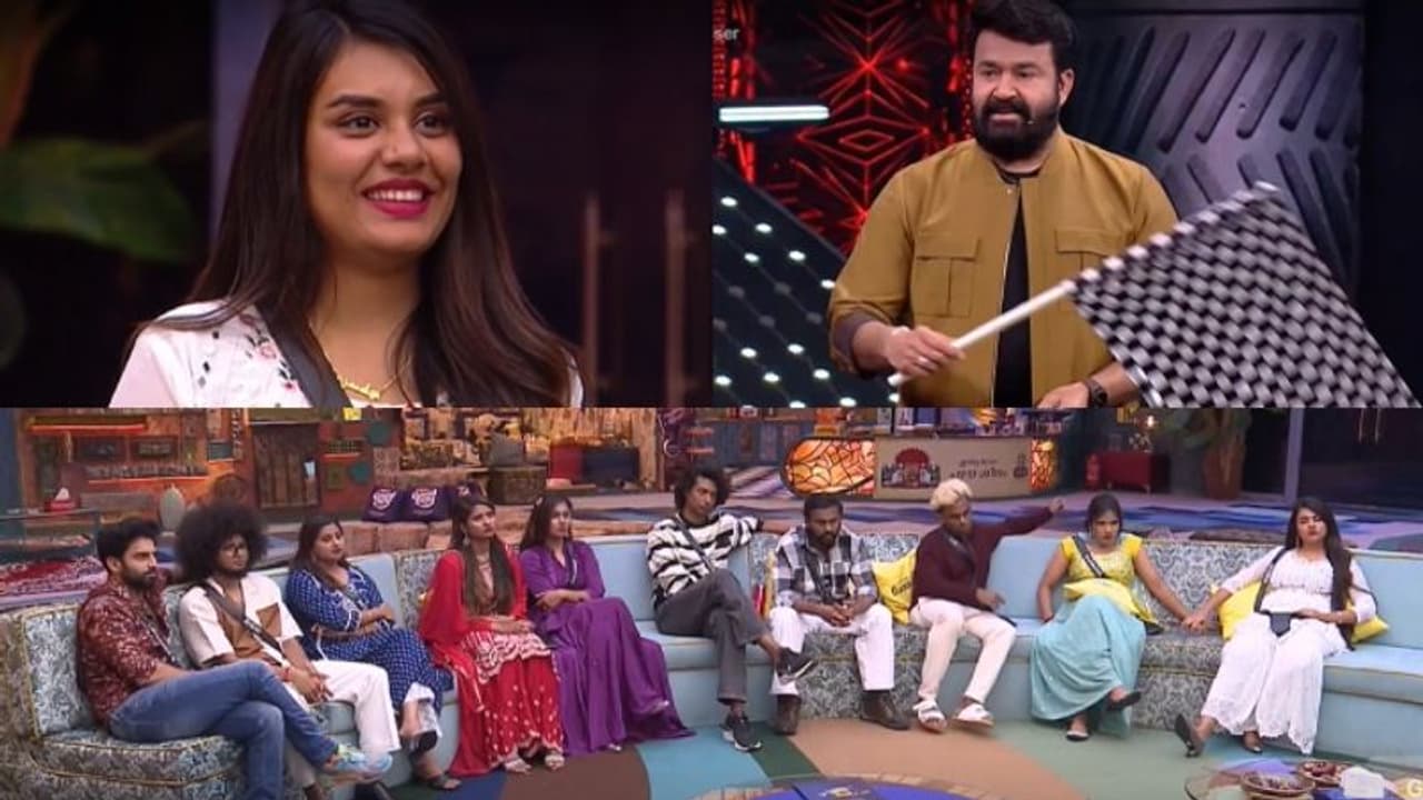 ടിക്കറ്റ് ടു ഫിനാലെ: ഫ്ലാഗ് ഓഫ് ചെയ്ത് മോഹൻലാൽ, ബോണസ് പോയിന്റ് ജാസ്മിന്, ഇനി പോരാട്ട നാളുകൾ ടിക്കറ്റ് ടു ഫിനാലെ: ഫ്ലാഗ് ഓഫ് ചെയ്ത് മോഹൻലാൽ, ബോണസ് പോയിന്റ് ജാസ്മിന്, ഇനി പോരാട്ട നാളുകൾ