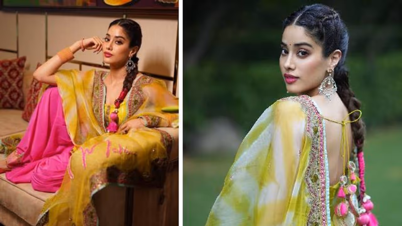 मोहल्ले नाल होंगे सोढ़ी कुढ़ी के चर्चे! जब पहनेंगी Janhvi Kapoor जैसे लेटेस्ट डिजाइनर सूट 