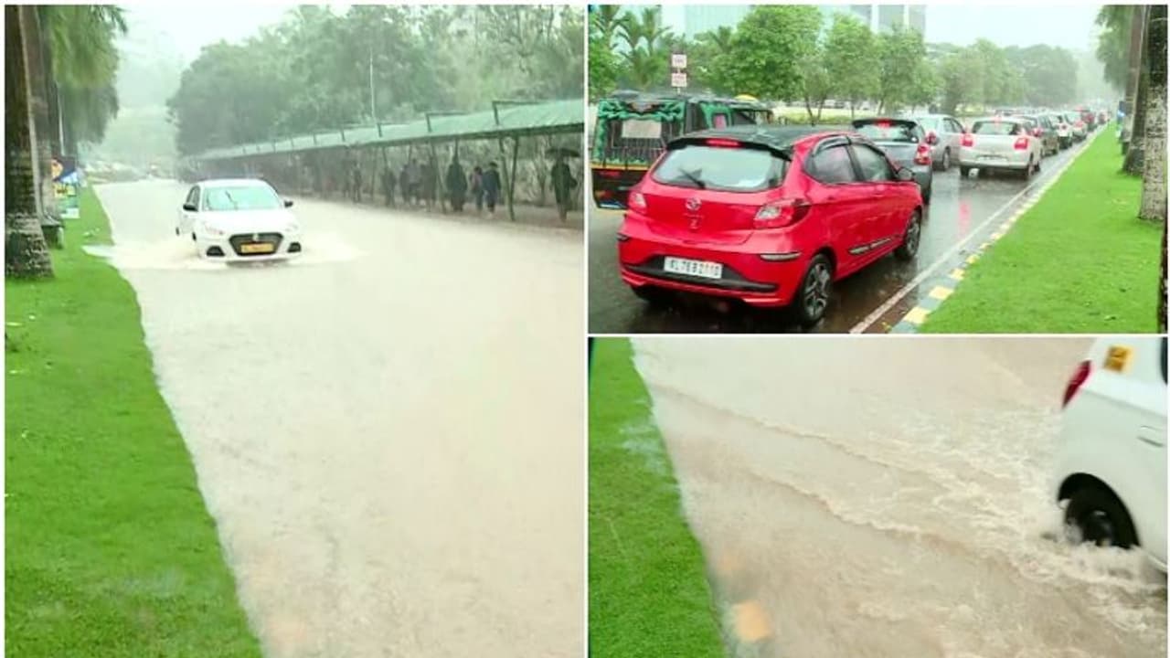 മഴ ശക്തമാകുന്നു; കൊച്ചിയിൽ കനത്ത മഴ തുടരുന്നു, നഗരം വെള്ളക്കെട്ടിൽ, ഗതാഗതക്കുരുക്ക് രൂക്ഷം; പൊന്മുടി അടച്ചു 