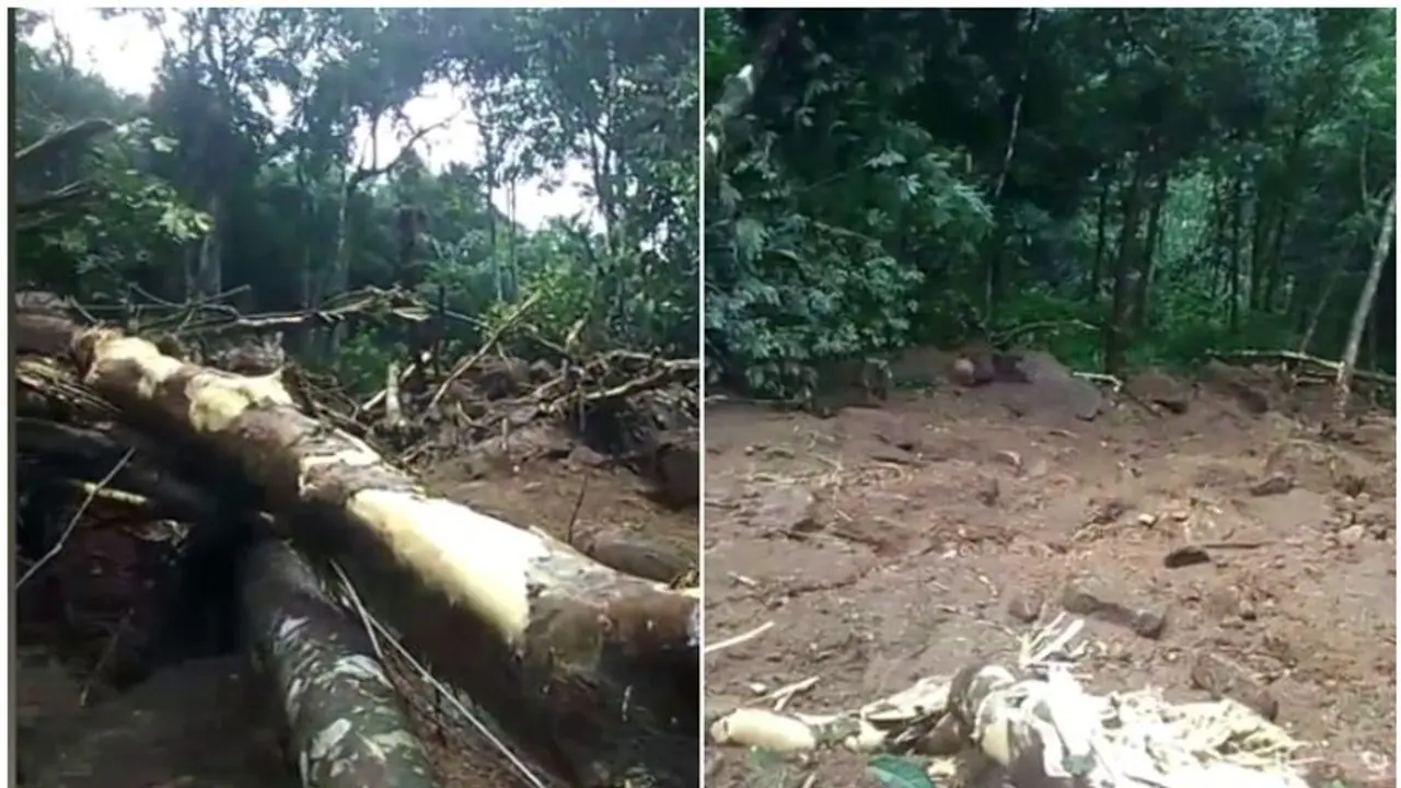 Kerala: 7 houses destroyed in landslide after heavy downpours in Kottayam Kerala: 7 houses destroyed in landslide after heavy downpours in Kottayam