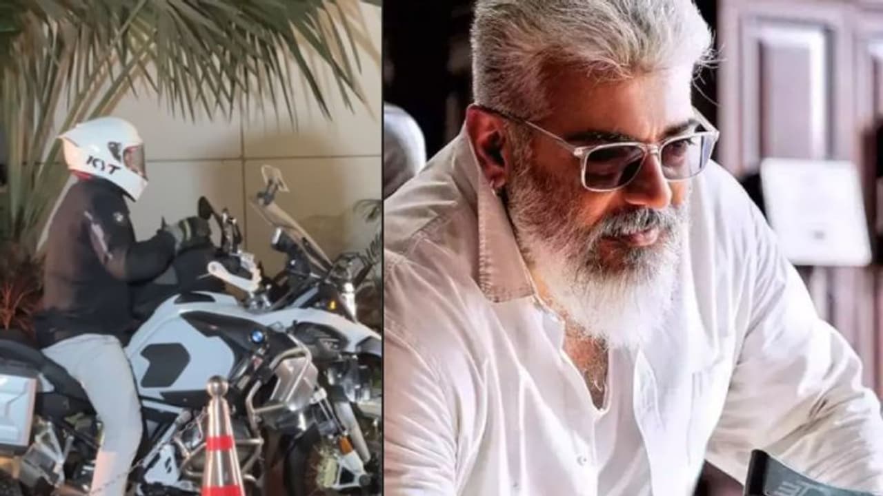 Ajith Kumar : குட் பேட் அக்லி.. ஹைதராபாத்தில் நடந்த ஷூட்டிங்.. இடையே பைக்கில் உலா சென்ற தல வைரலாகும் வீடியோ!