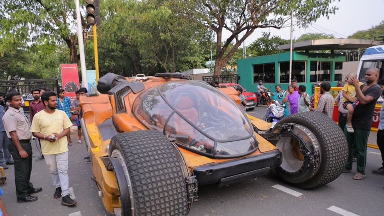 சென்னையில் வலம் வரும் ‘புஜ்ஜி’ கார்! பிரபாஸின் கல்கி படத்தில் பயன்படுத்திய எதிர்கால கார்!