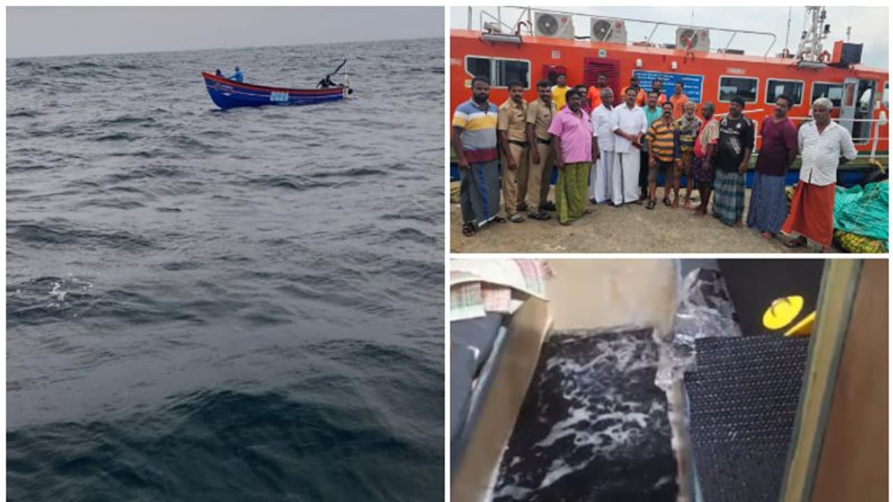 കടൽക്ഷോഭത്തിൽ കുടുങ്ങി വള്ളങ്ങൾ; രക്ഷയ്ക്കെത്തി തീരദേശ പൊലീസും മറൈൻ എൻഫോഴ്സ്മെന്റും കടൽക്ഷോഭത്തിൽ കുടുങ്ങി വള്ളങ്ങൾ; രക്ഷയ്ക്കെത്തി തീരദേശ പൊലീസും മറൈൻ എൻഫോഴ്സ്മെന്റും