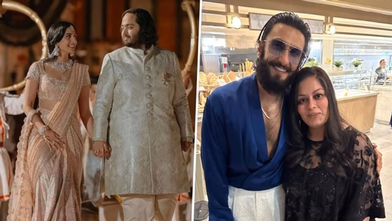 Anant Ambani Radhika Pre Wedding: Ranveer Singh looks dashing in blue; first pics from 'starry night' go VIRAL