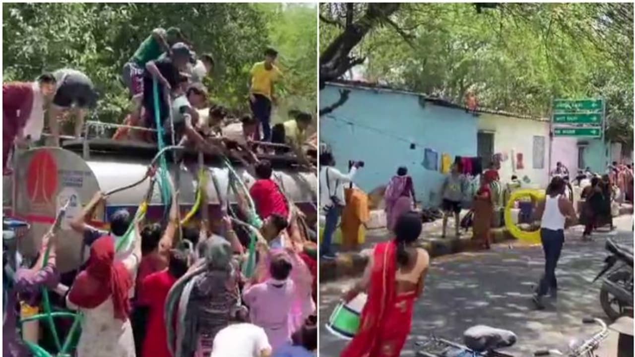 ദില്ലിയിൽ ജലക്ഷാമം രൂക്ഷം; ജലടാങ്കറുകൾക്കായി മണിക്കൂറുകൾ കാത്തിരുന്ന് ജനക്കൂട്ടം, സർക്കാർ സുപ്രീംകോടതിയിൽ ദില്ലിയിൽ ജലക്ഷാമം രൂക്ഷം; ജലടാങ്കറുകൾക്കായി മണിക്കൂറുകൾ കാത്തിരുന്ന് ജനക്കൂട്ടം, സർക്കാർ സുപ്രീംകോടതിയിൽ