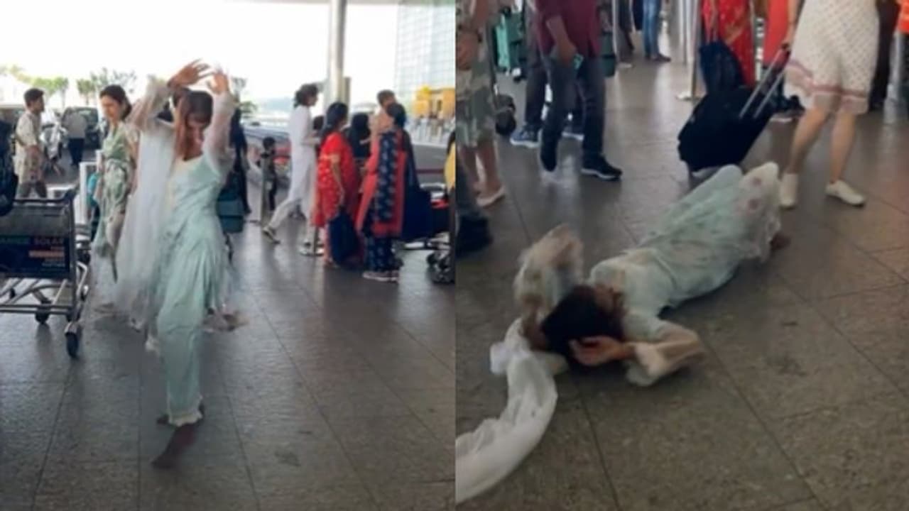 Woman's Unplanned Dance Performance at Mumbai Airport Draws Criticism Online [WATCH]