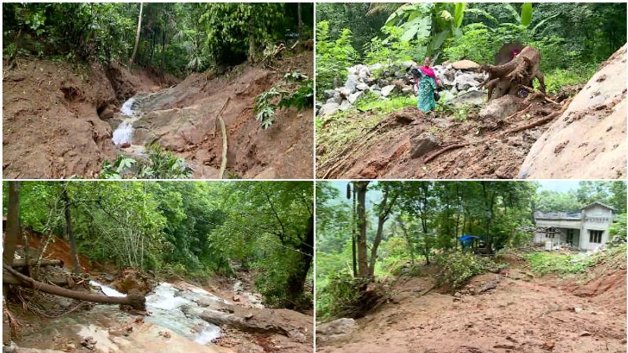 തൃശൂരിൽ ശക്തമായ മഴ; ഇടുക്കി പൂച്ചപ്രയിൽ ഉരുൾപൊട്ടൽ, കക്കയത്ത് മണ്ണിടിച്ചിൽ, വ്യാപക നാശനഷ്ടം തൃശൂരിൽ ശക്തമായ മഴ; ഇടുക്കി പൂച്ചപ്രയിൽ ഉരുൾപൊട്ടൽ, കക്കയത്ത് മണ്ണിടിച്ചിൽ, വ്യാപക നാശനഷ്ടം