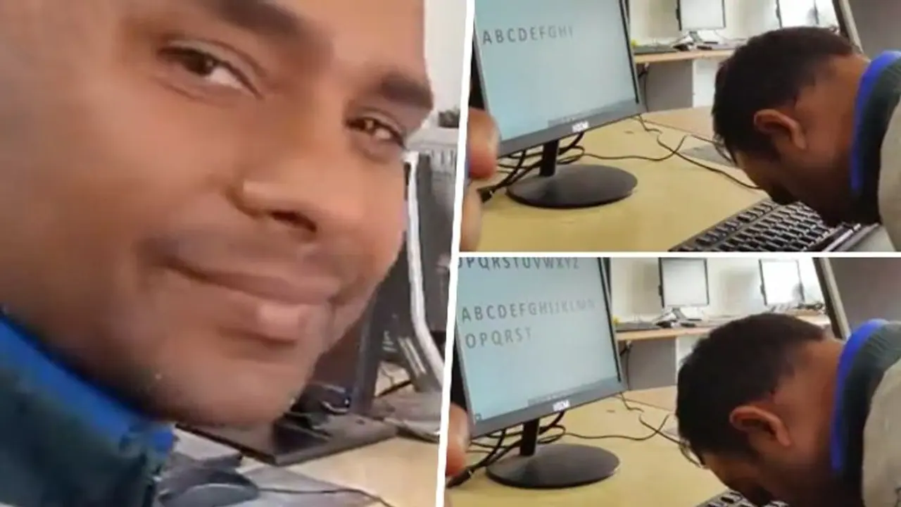 44 year old Indian man sets new Guinness World Record by typing with his nose (WATCH) 44 year old Indian man sets new Guinness World Record by typing with his nose (WATCH)