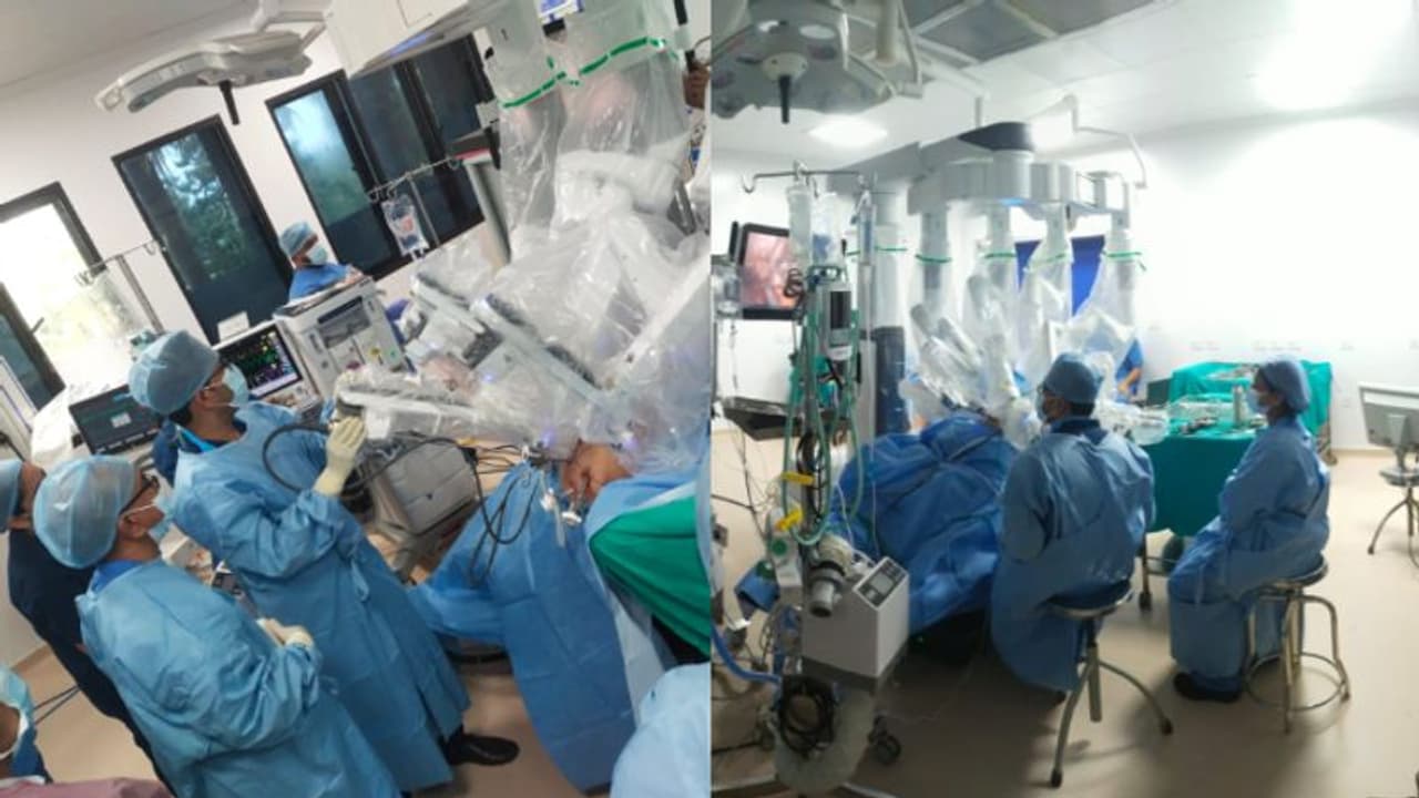 മലബാര് കാന്സര് സെന്ററില് 5 റോബോട്ടിക് സര്ജറികള് വിജയം, കാന്സര് ചികിത്സാ രംഗത്ത് മറ്റൊരു നാഴികക്കല്ല്! മലബാര് കാന്സര് സെന്ററില് 5 റോബോട്ടിക് സര്ജറികള് വിജയം, കാന്സര് ചികിത്സാ രംഗത്ത് മറ്റൊരു നാഴികക്കല്ല്!