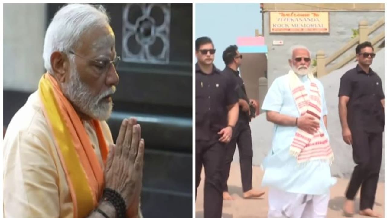 திருவள்ளுவர் சிலையின் பாதங்களை தொட்டு வணங்கிய பிரதமர் மோடி.. அதன் பிறகு செய்த செயல்.. வைரல் வீடியோ..!!