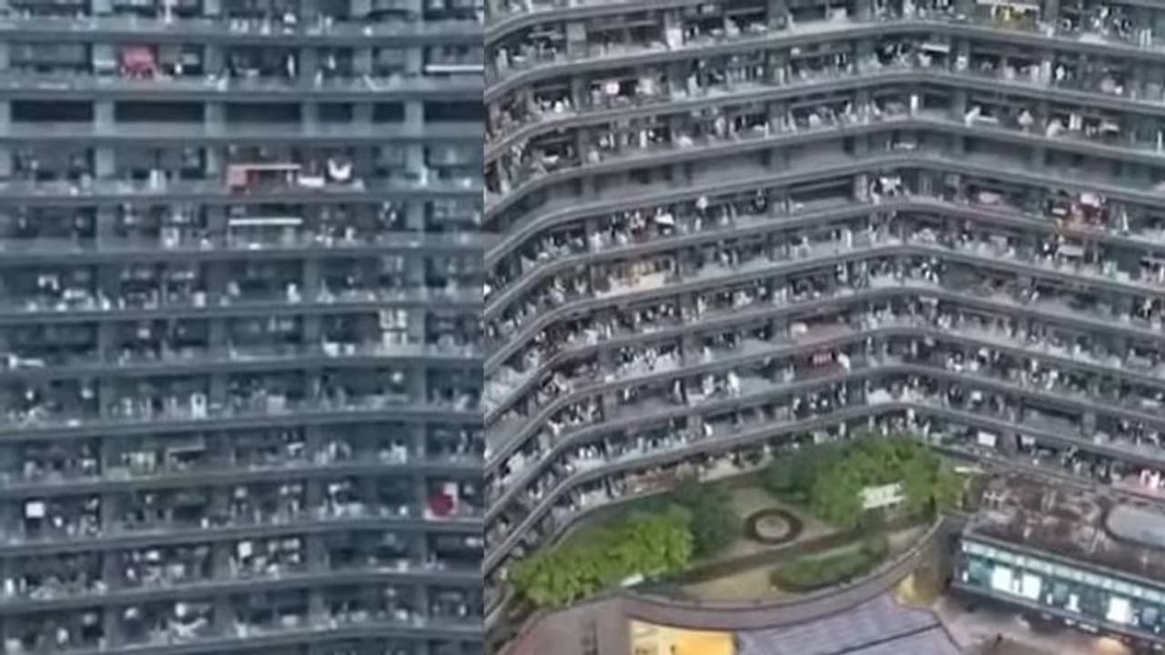 എന്റമ്മോ, എങ്ങോട്ട് നോക്കിയാലും ആൾക്കാരാണല്ലോ? വൈറലായ ആ കൂറ്റൻ കെട്ടിടം, താമസക്കാർ 30,000